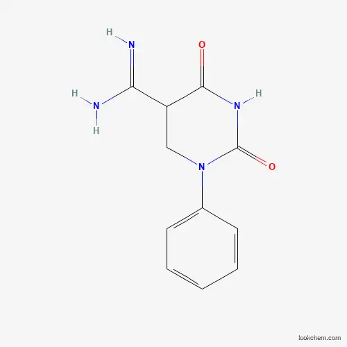 Molecular Structure of 446276-08-0 (2,4-Dioxo-1-phenyl-1,3-diazinane-5-carboximidamide)