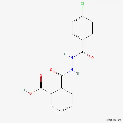 Molecular Structure of 451485-61-3 (6-{[2-(4-Chlorobenzoyl)hydrazino]carbonyl}-3-cyclohexene-1-carboxylic acid)