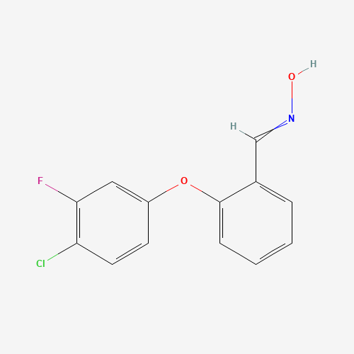 2-(4-CHLORO-3-FLUOROPHENOXY)BENZENECARBALDEHYDE OXIME