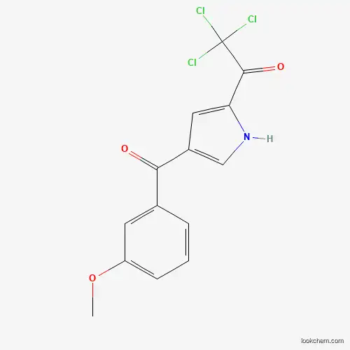 Molecular Structure of 453557-69-2 (2,2,2-trichloro-1-[4-(3-methoxybenzoyl)-1H-pyrrol-2-yl]-1-ethanone)