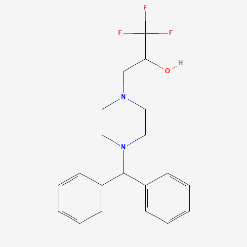 3-(4-Benzhydrylpiperazino)-1,1,1-trifluoro-2-propanol