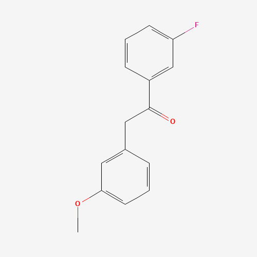 1-(3-FLUOROPHENYL)-2-(3-METHOXYPHENYL)-1-ETHANONE
