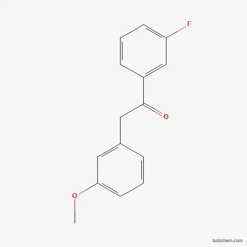 Molecular Structure of 465514-80-1 (1-(3-Fluorophenyl)-2-(3-methoxyphenyl)-1-ethanone)