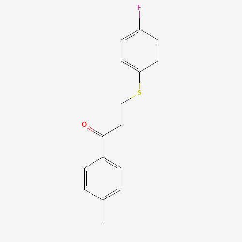 3-[(4-FLUOROPHENYL)SULFANYL]-1-(4-METHYLPHENYL)-1-PROPANONE