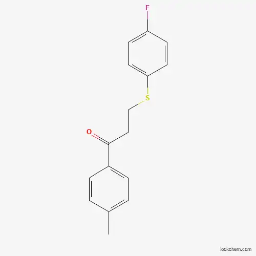 Molecular Structure of 477334-40-0 (3-[(4-Fluorophenyl)sulfanyl]-1-(4-methylphenyl)-1-propanone)