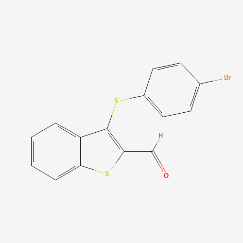 3-[(4-Bromophenyl)sulfanyl]-1-benzothiophene-2-carbaldehyde