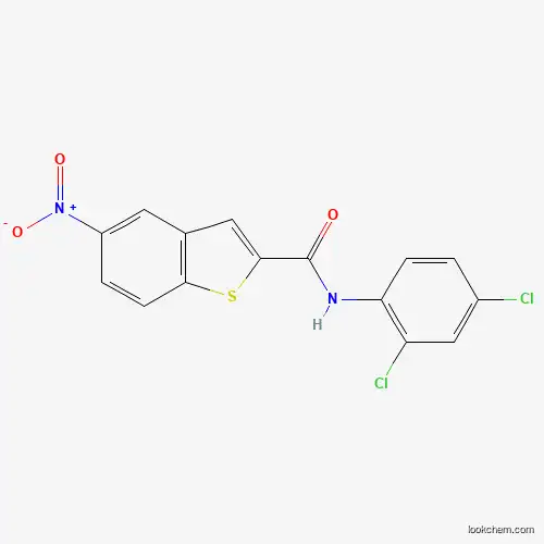 Molecular Structure of 478248-47-4 (N-(2,4-dichlorophenyl)-5-nitro-1-benzothiophene-2-carboxamide)