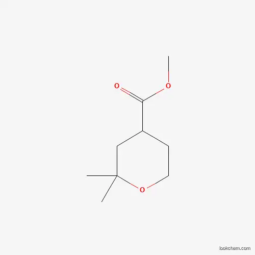 Molecular Structure of 52916-17-3 (2,2-Dimethyl-tetrahydro-pyran-4-carboxylic acid methyl ester)