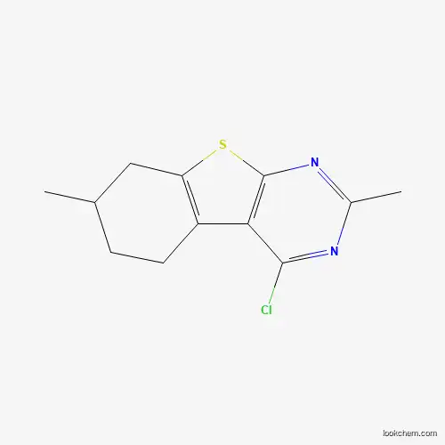 Molecular Structure of 610274-01-6 (4-Chloro-2,7-dimethyl-5,6,7,8-tetrahydrobenzo[4,5]thieno[2,3-d]pyrimidine)