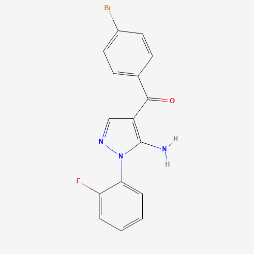 (5-AMINO-1-(2-FLUOROPHENYL)-1H-PYRAZOL-4-YL)(4-BROMOPHENYL)METHANONE