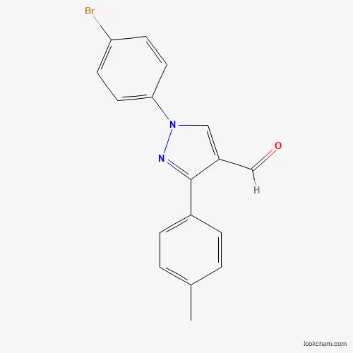 Molecular Structure of 618098-52-5 (1-(4-Bromophenyl)-3-p-tolyl-1h-pyrazole-4-carbaldehyde)