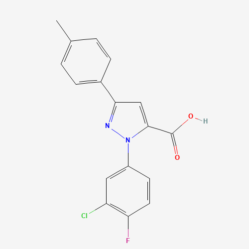 1-(3-CHLORO-4-FLUOROPHENYL)-3-P-TOLYL-1H-PYRAZOLE-5-CARBOXYLIC ACID