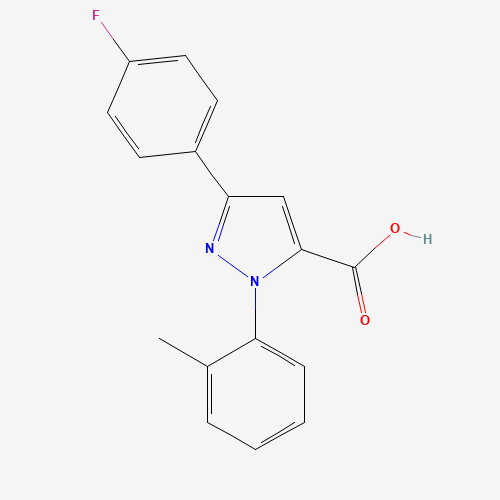 3-(4-FLUOROPHENYL)-1-O-TOLYL-1H-PYRAZOLE-5-CARBOXYLIC ACID