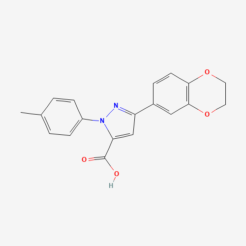 3-(2,3-DIHYDROBENZO[B][1,4]DIOXIN-7-YL)-1-P-TOLYL-1H-PYRAZOLE-5-CARBOXYLIC ACID