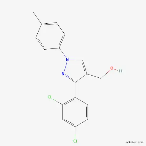 Molecular Structure of 618383-35-0 ((3-(2,4-Dichlorophenyl)-1-P-tolyl-1H-pyrazol-4-YL)methanol)