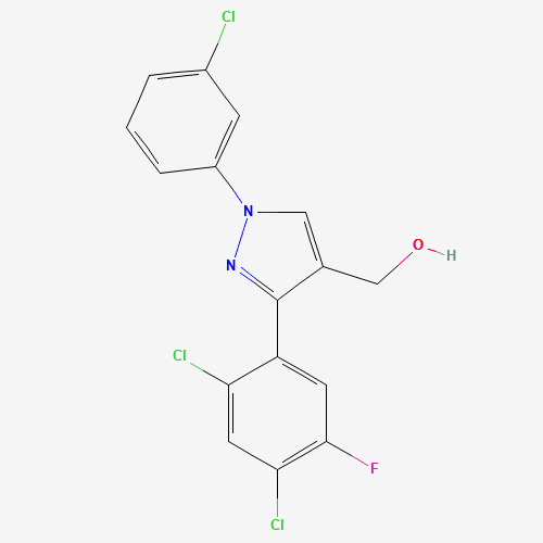 (3-(2,4-DICHLORO-5-FLUOROPHENYL)-1-(3-CHLOROPHENYL)-1H-PYRAZOL-4-YL)METHANOL