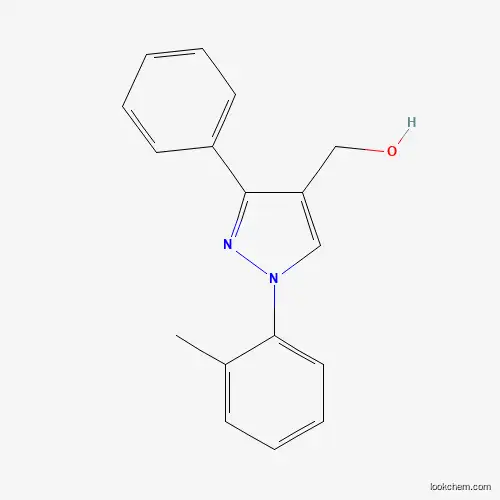 Molecular Structure of 618441-80-8 ((3-Phenyl-1-O-tolyl-1H-pyrazol-4-YL)methanol)