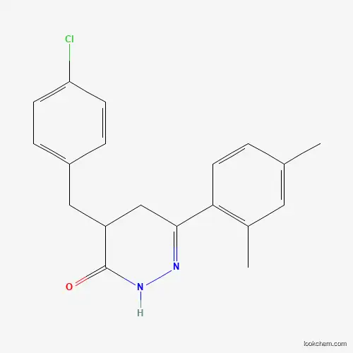 Molecular Structure of 618443-44-0 (4-(4-Chlorobenzyl)-6-(2,4-dimethylphenyl)-4,5-dihydro-3(2H)-pyridazinone)