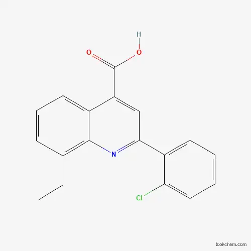 Molecular Structure of 667435-74-7 (2-(2-Chlorophenyl)-8-ethylquinoline-4-carboxylic acid)