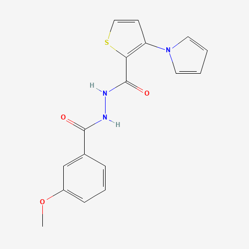 N'-(3-Methoxybenzoyl)-3-(1H-pyrrol-1-yl)-2-thiophenecarbohydrazide