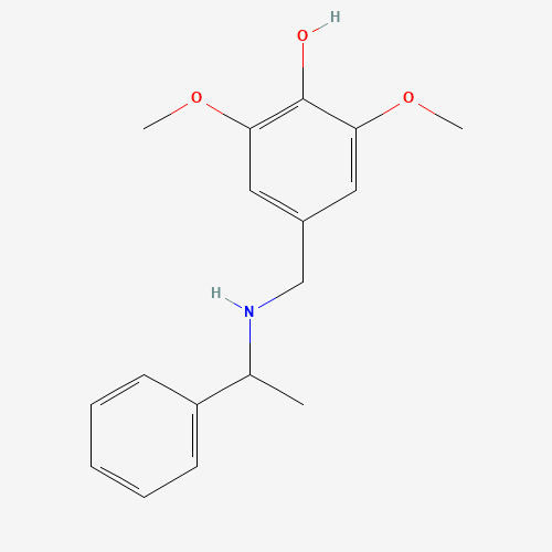 2,6-Dimethoxy-4-[(1-phenylethylamino)methyl]-phenol