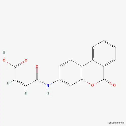 Molecular Structure of 7143-51-3 (N-(6-Oxo-6H-dibenzo[b,d]pyran-3-yl)maleamic acid)