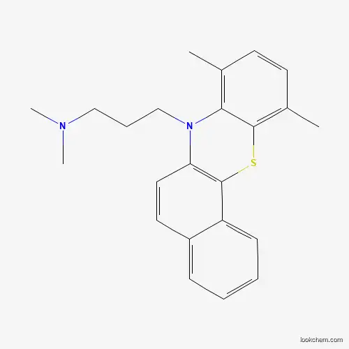 Molecular Structure of 7152-81-0 ([3-(8,11-Dimethyl-benzo[c]phenothiazin-7-yl)-propyl]-dimethyl-amine)