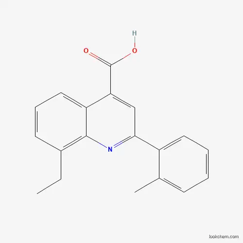 Molecular Structure of 725687-86-5 (8-Ethyl-2-(2-methylphenyl)quinoline-4-carboxylic acid)