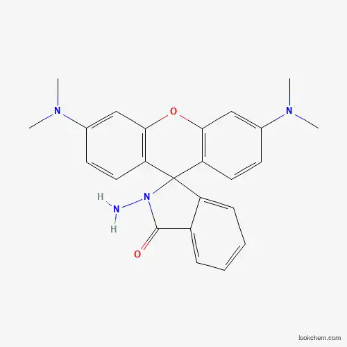 Molecular Structure of 76918-79-1 (2-Amino-3',6'-bis(dimethylamino)spiro[isoindole-3,9'-xanthene]-1-one)