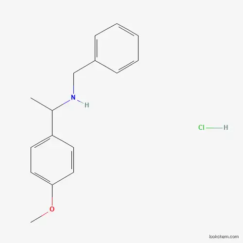Molecular Structure of 820245-51-0 (Benzyl-[1-(4-methoxyphenyl)ethyl]amine hydrochloride)