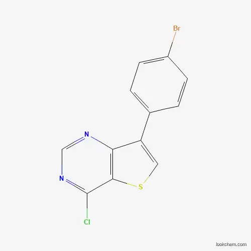 Molecular Structure of 827614-32-4 (7-(4-Bromophenyl)-4-chlorothieno[3,2-d]pyrimidine)