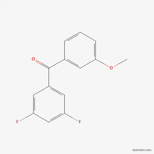 Molecular Structure of 844885-08-1 (3,5-Difluoro-3'-methoxybenzophenone)