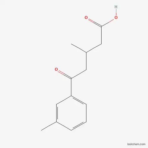 Molecular Structure of 845781-36-4 (3-Methyl-5-(3-methylphenyl)-5-oxovaleric acid)
