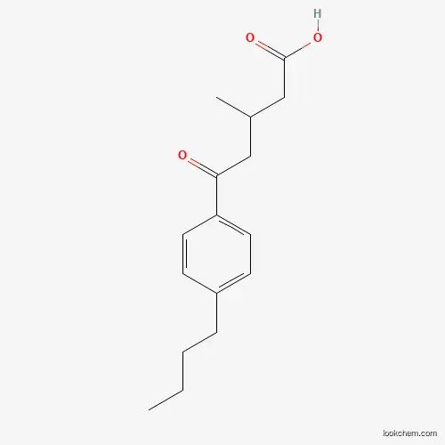 Molecular Structure of 845781-46-6 (5-(4-Butylphenyl)-3-methyl-5-oxopentanoic acid)
