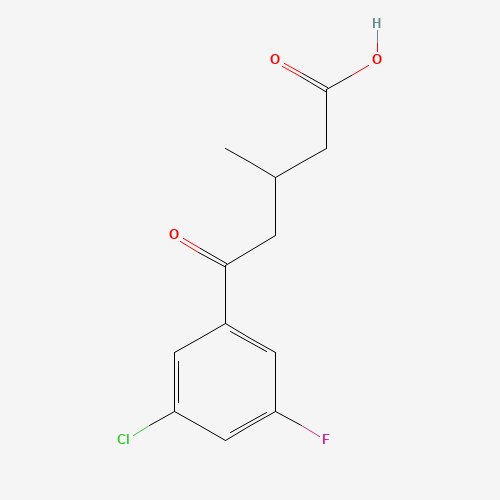 5-(3-CHLORO-5-FLUOROPHENYL)-3-METHYL-5-OXOVALERIC ACID