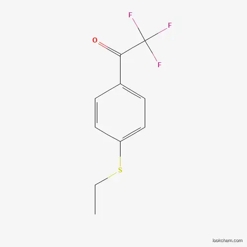Molecular Structure of 845823-09-8 (4'-Ethylthio-2,2,2-trifluoroacetophenone)