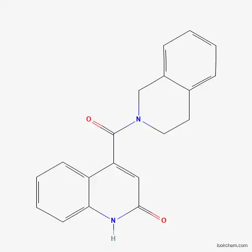 Molecular Structure of 851629-68-0 (4-(3,4-dihydroisoquinolin-2(1H)-ylcarbonyl)quinolin-2-ol)