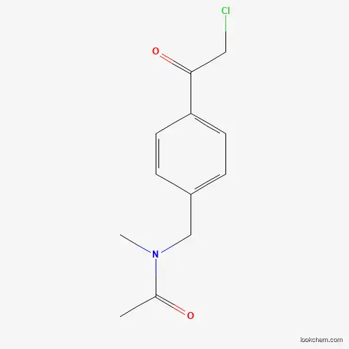 Molecular Structure of 851903-39-4 (N-{[4-(2-chloroacetyl)phenyl]methyl}-N-methylacetamide)