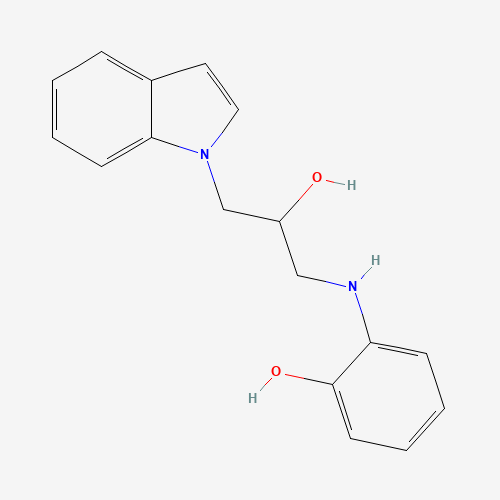 2-(2-HYDROXY-3-INDOL-1-YL-PROPYLAMINO)-PHENOL
