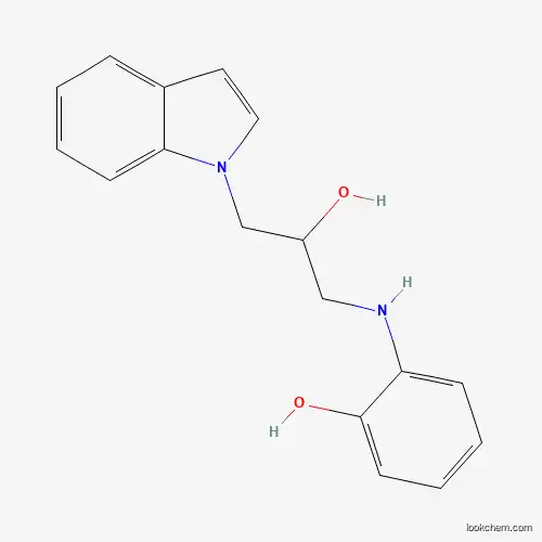Molecular Structure of 856437-82-6 (2-(2-Hydroxy-3-indol-1-yl-propylamino)-phenol)