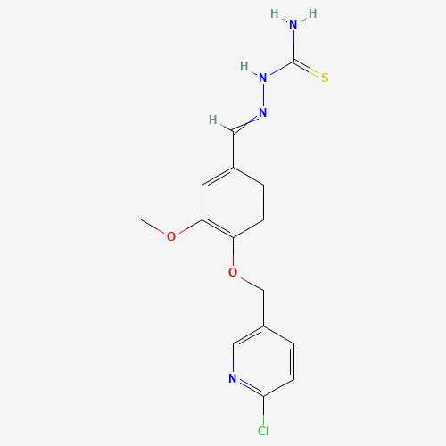 2-({4-[(6-Chloro-3-pyridinyl)methoxy]-3-methoxyphenyl}methylene)-1-hydrazinecarbothioamide