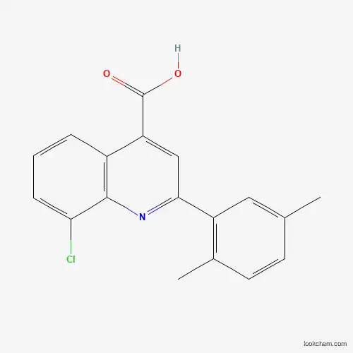 Molecular Structure of 862647-94-7 (8-Chloro-2-(2,5-dimethylphenyl)quinoline-4-carboxylic acid)