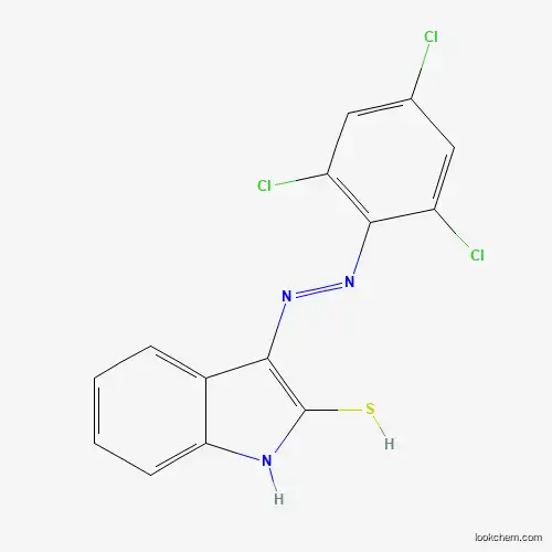 Molecular Structure of 862665-28-9 (2-thioxo-1,2-dihydro-3H-indol-3-one N-(2,4,6-trichlorophenyl)hydrazone)