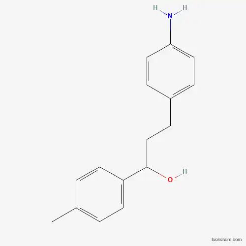Molecular Structure of 87082-25-5 (3-(4-Aminophenyl)-1-(4-methylphenyl)propan-1-ol)