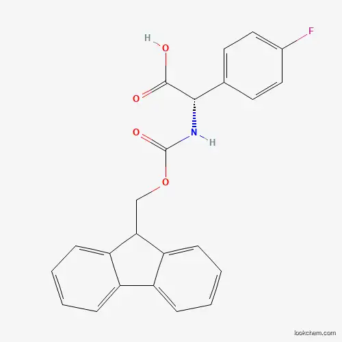 Molecular Structure of 872359-16-5 (Fmoc-4-fluoro-l-phenylglycine)