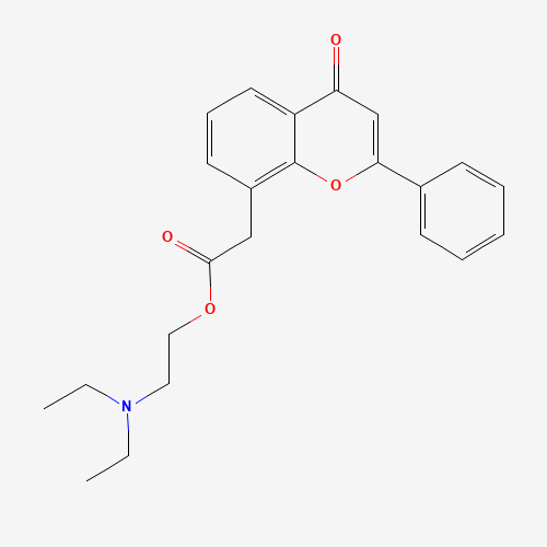 diethyl-[2-[2-(4-oxo-2-phenylchromen-8-yl)acetyl]oxyethyl]azaniumchloride