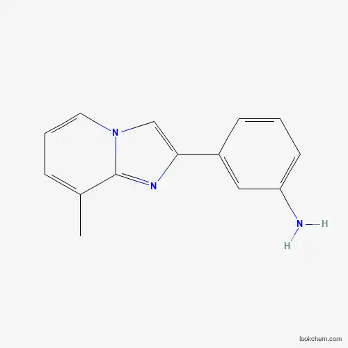 Molecular Structure of 878437-60-6 (3-(8-Methyl-imidazo[1,2-a]pyridin-2-yl)-phenylamine)