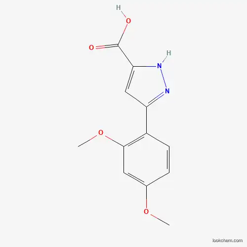 Molecular Structure of 879765-63-6 (3-(2,4-dimethoxyphenyl)-1H-pyrazole-5-carboxylic acid)