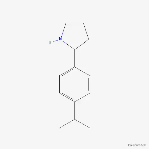 Molecular Structure of 881040-01-3 (2-[4-(Propan-2-yl)phenyl]pyrrolidine)