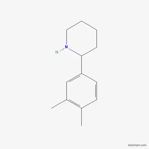 Molecular Structure of 881040-11-5 (2-(3,4-Dimethylphenyl)piperidine)